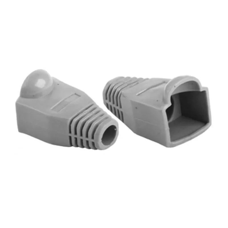Törésgátló Cat.5E UTP/FTP dugóhoz szürke 100 db/csomag Törésgátló Cat.5E UTP/FTP dugóhoz szürke 100 db/csomag