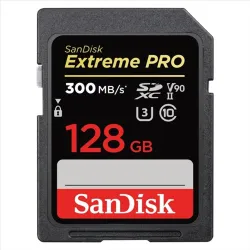 Sandisk 128GB SDXC Extreme Pro Class 10 UHS-II CL10 U3 V90