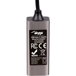 Adapter Akyga AK-AD-65 USB C apa - RJ45 anya