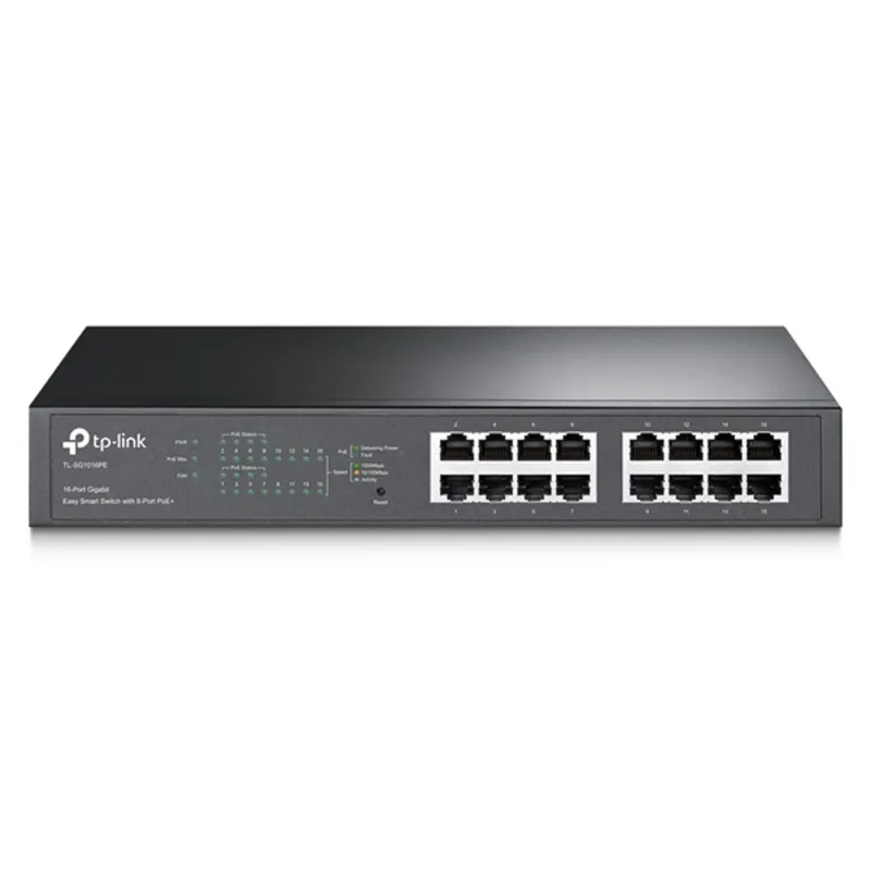 TP-LINK TL-SG1016PE 16 portos gigabites Easy Smart PoE switch 8 PoE+ csatlakozás TP-LINK TL-SG1016PE 16 portos gigabites Easy Smart PoE switch 8 PoE+ csatlakozás