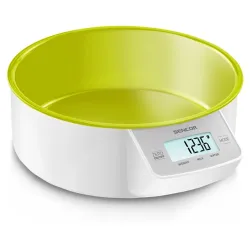 Sencor SKS 4004GR tálas konyhamérleg fehér-zöld