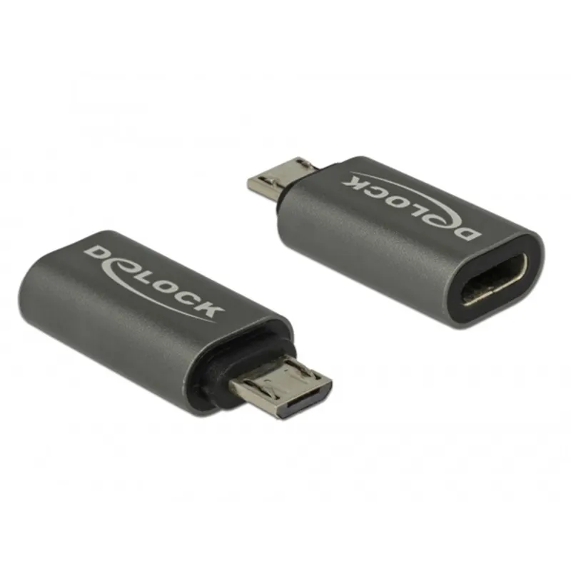 DeLock USB2.0 Micro-B apa - USB Type-C 2.0 anya adapter DeLock USB2.0 Micro-B apa - USB Type-C 2.0 anya adapter