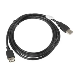 Lanberg  USB-A 2.0 (apa - anya) kábel 1.8m - Fekete