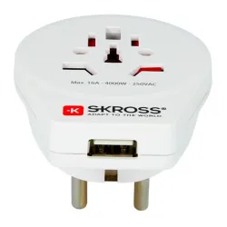 SKROSS World to Europe utazó adapter (SKR-WORLDTOEUUSB)