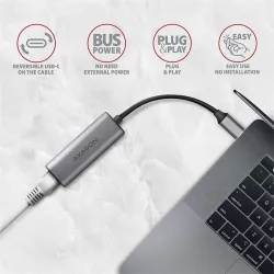Axagon USB-C 3.2 Gigabit Ethernet hálózati adapter (ADE-25RC)