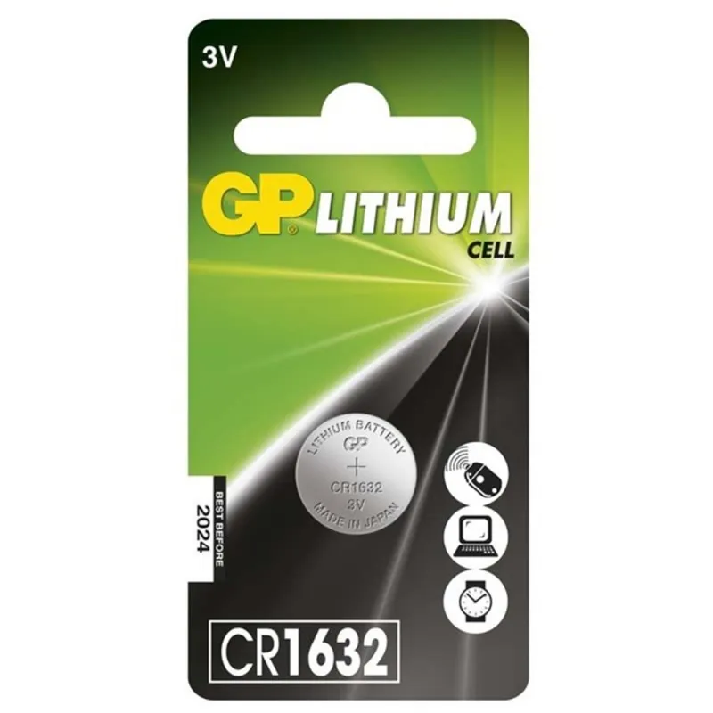 GP CR1632 Lithium gombelem 1db/bliszter GP CR1632 Lithium gombelem 1db/bliszter