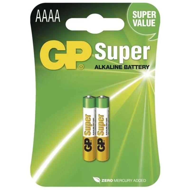 GP Super alkáli AAAA (25A) 2db/bliszter elem GP Super alkáli AAAA (25A) 2db/bliszter elem