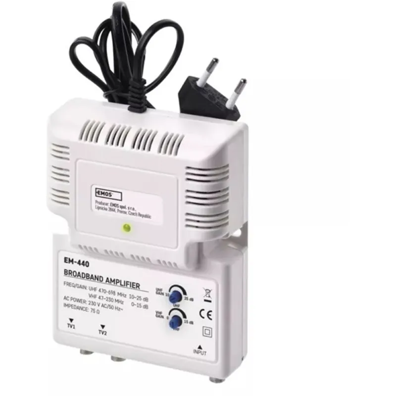 Emos J0400 EM440 szélessávú antenna erősítő Emos J0400 EM440 szélessávú antenna erősítő