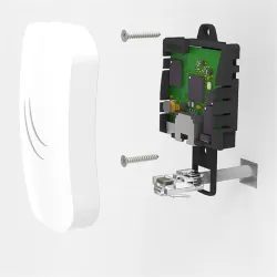 MIKROTIK Wireless Access Point 2,4GHz, 1x100Mbps, 300Mbps, Falra szerelhető - RBCAPL-2ND