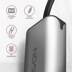 Axagon USB-C 3.2 Gigabit Ethernet hálózati adapter (ADE-25RC)