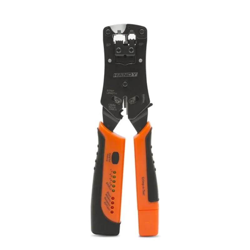 Handy Krimpelő, 6P, 8P racsnis, kábelteszter Handy Krimpelő, 6P, 8P racsnis, kábelteszter