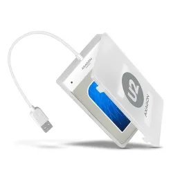 Axagon ADSA-1S 2.5" SATA3 USB2.0 külső ház fehér