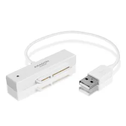 Axagon ADSA-1S 2.5" SATA3 USB2.0 külső ház fehér