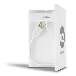 Axagon ADSA-1S 2.5" SATA3 USB2.0 külső ház fehér