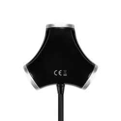 AXAGON HUE-X3B USB Trinity Hub Black