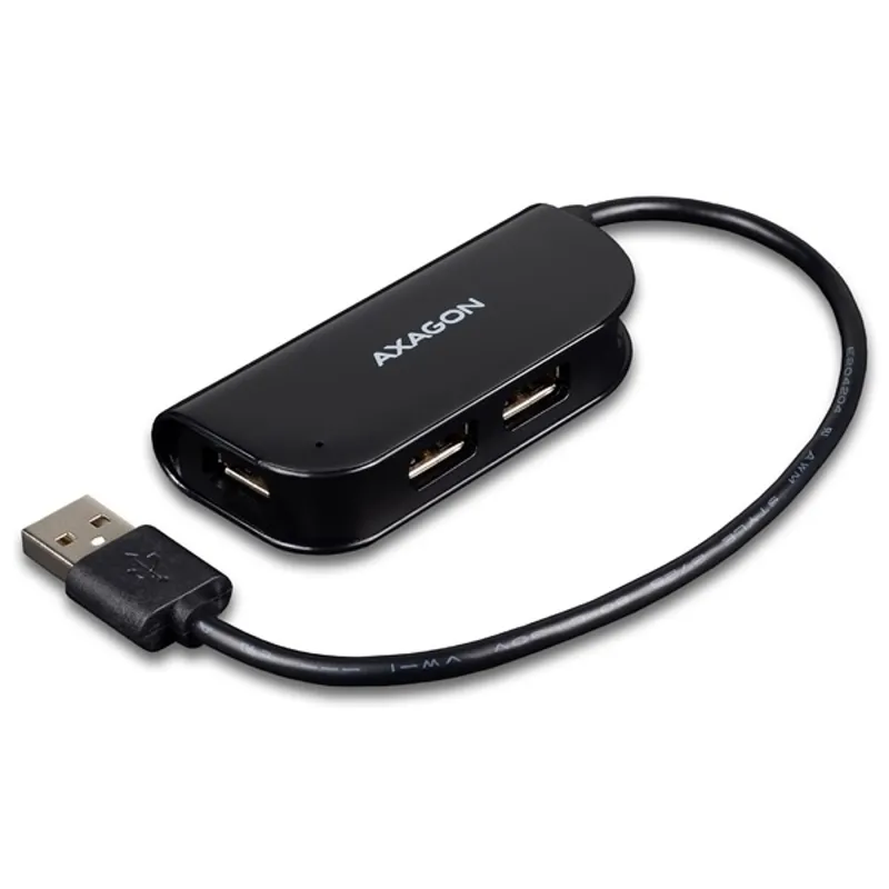 Axagon HUE-X4B 4-portos USB2.0 hub fekete Axagon HUE-X4B 4-portos USB2.0 hub fekete