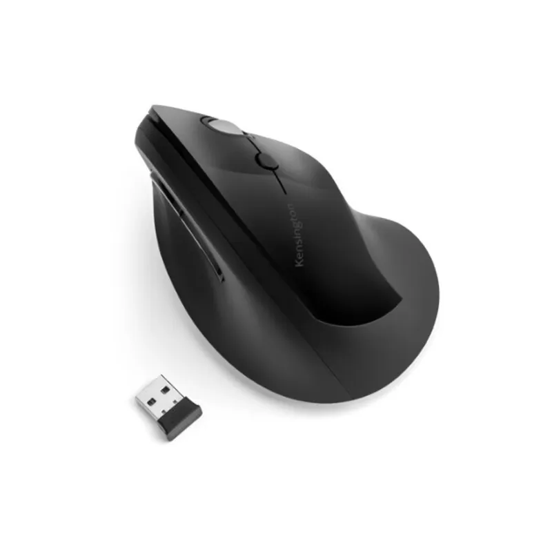 Kensington Pro Fit Ergo optikai vezeték nélküli vertikális egér fekete Kensington Pro Fit Ergo optikai vezeték nélküli vertikális egér fekete
