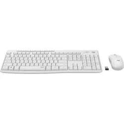 Billentyűzet + Egér Logitech MK295 Membrános Fehér Wireless Magyar