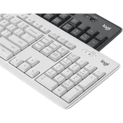 Billentyűzet + Egér Logitech MK295 Membrános Fehér Wireless Magyar