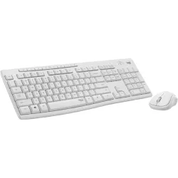 Billentyűzet + Egér Logitech MK295 Membrános Fehér Wireless Magyar