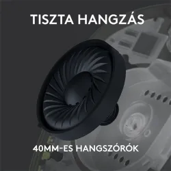 Logitech G435 LIGHTSPEED vezeték nélküli Gaming headset fekete