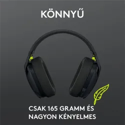 Logitech G435 LIGHTSPEED vezeték nélküli Gaming headset fekete