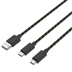 Venom VS2883 Xbox Series X/S akkumulátor 2db + 3m töltőkábel fekete