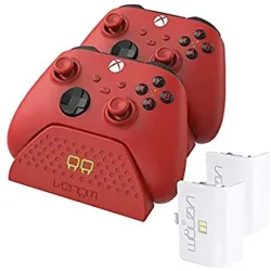 Venom VS2879 Twin Docking Station + 2db Battery for XBOX Series X/S Red