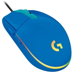 Egér Logitech G203 Lightsync kék gamer