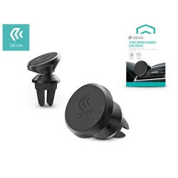 DEVIA UNIVERZÁLIS SZELLŐZŐRÁCSBA ILLESZTHETŐ MÁGNESES AUTÓS TARTÓ - TITAN SERIES MAGNET CAR MOUNT - FEKETE