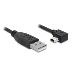 KAB Delock 82683 USB 2.0 A apa - USB miniB 5pin elfordított apa átalakító kábel - 3m