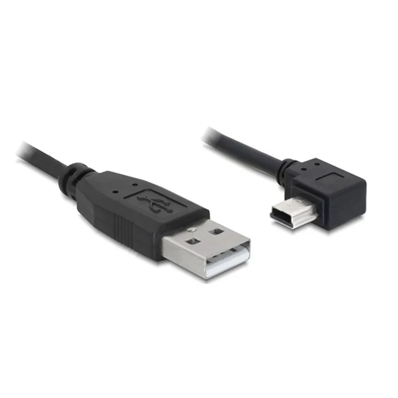 KAB Delock 82683 USB 2.0 A apa - USB miniB 5pin elfordított apa átalakító kábel - 3m KAB Delock 82683 USB 2.0 A apa - USB miniB 5pin elfordított apa átalakító kábel - 3m