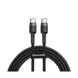 ACC Baseus Cafule Type-C PD2.0 60W Flash Charging Data Line (20V/3A) 1m gyorstöltő adatkábel, szürke/fekete