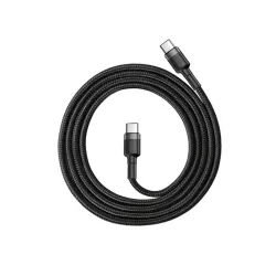 ACC Baseus Cafule Type-C PD2.0 60W Flash Charging Data Line (20V/3A) 1m gyorstöltő adatkábel, szürke/fekete
