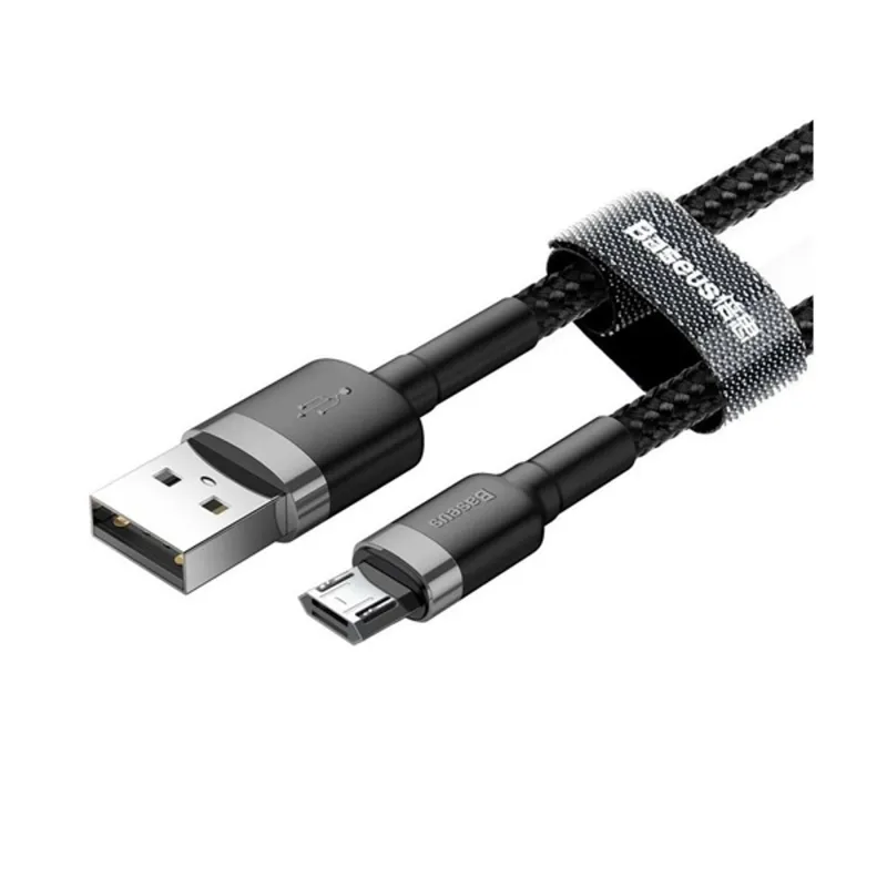 Baseus CAMKLF-BG1 microUSB 1m szürke-fekete kábel Baseus CAMKLF-BG1 microUSB 1m szürke-fekete kábel