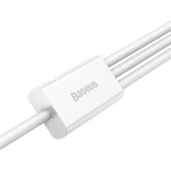 Baseus Superior Series Fast Charging 3,5A 1,2m USB-A - Lightning/Type-C/MicroUSB fehér háromágú kábel