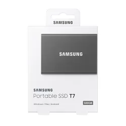 SSD EXT 2,5" Samsung 1TB T7 USB-C 3.2 szürke