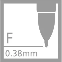 Zseléstoll, 0,4 mm, nyomógombos, STABILO "Palette", fekete