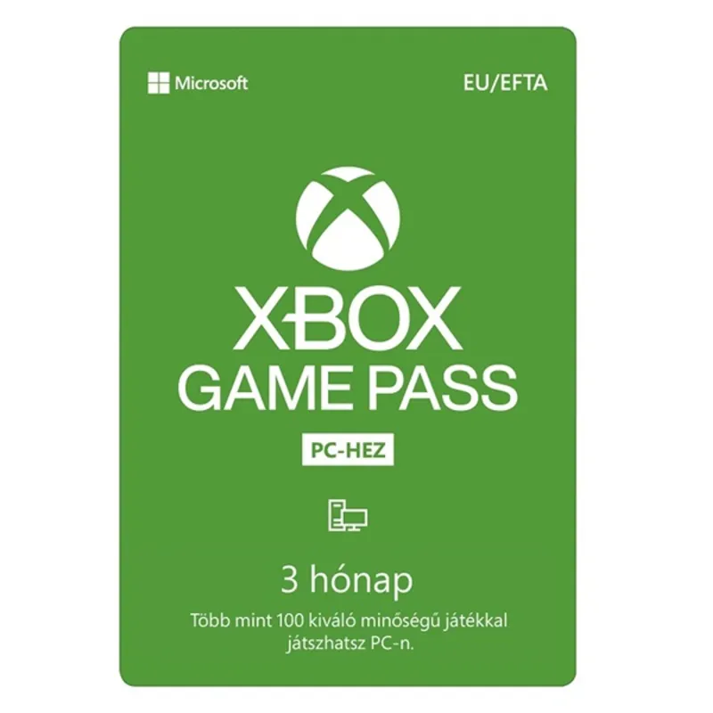 Microsoft Game Pass 3 hónapos PC előfizetés Microsoft Game Pass 3 hónapos PC előfizetés