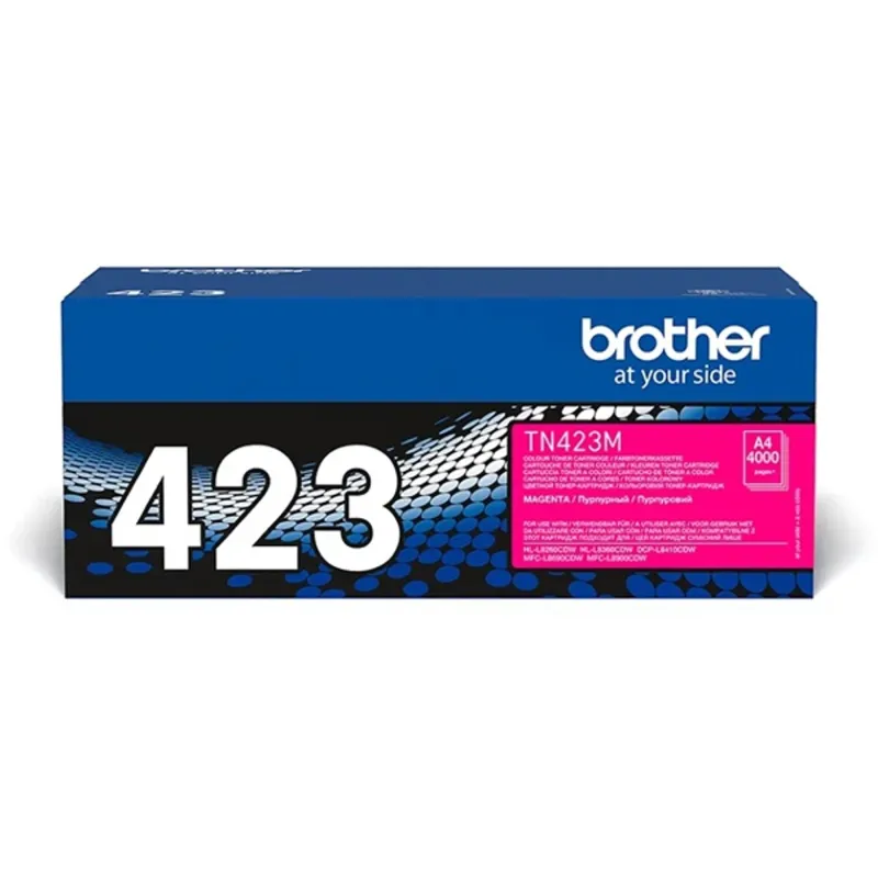 Brother TN423M - Magenta - original - toner cartridge - for Brother DCP-L8410, HL-L8260, HL-L8360, MFC-L8690, MFC-L8900 Brother TN423M - Magenta - original - toner cartridge - for Brother DCP-L8410, HL-L8260, HL-L8360, MFC-L8690, MFC-L8900
