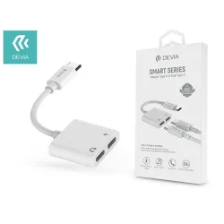 Devia Smart Series Type-C - 2xType-C audio adapter fehér (ST354137)