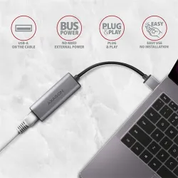 Axagon USB-A 3.2 Gen1 2.5 Gigabit Ethernet hálózati adapter (ADE-25R)