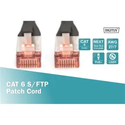 Digitus CAT6 S-FTP Patch Cable 0,25m Black
