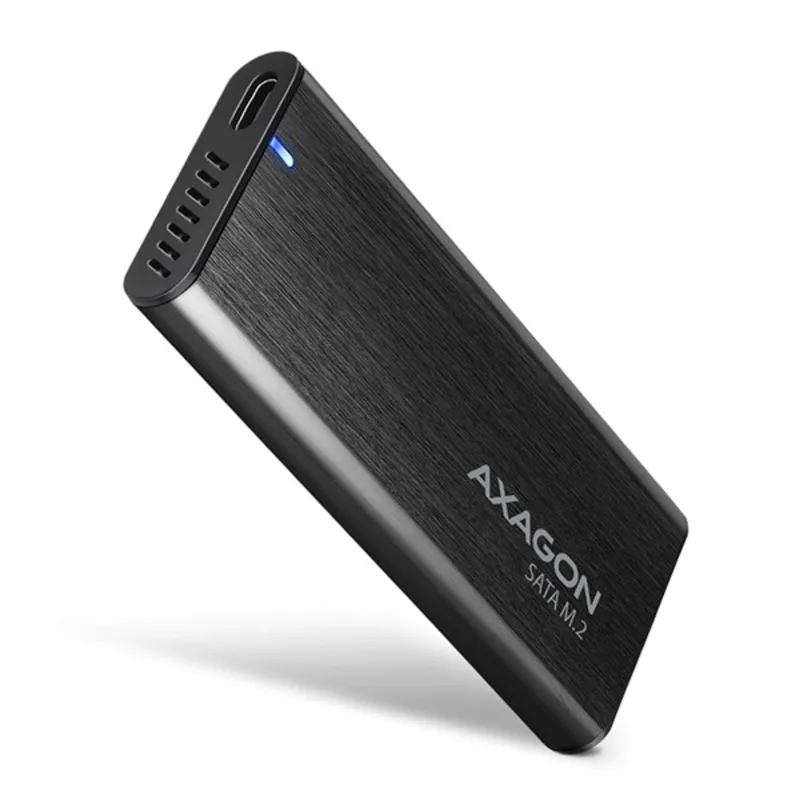 Axagon EEM2-SBC M.2 2280 SATA3 USB3.2 Gen 2×1 C külső ház fekete Axagon EEM2-SBC M.2 2280 SATA3 USB3.2 Gen 2×1 C külső ház fekete
