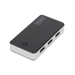 Digitus DA-70231 4-portos USB3.0 hub fekete