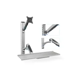 Digitus DA-90354 Flexible Wall Mount For Workspaces Grey