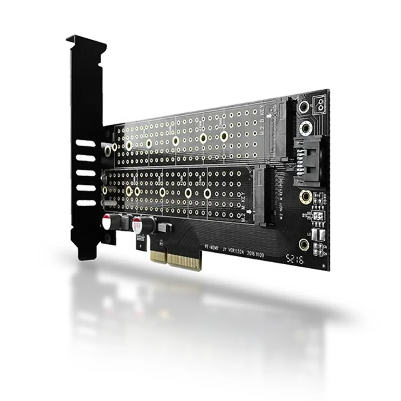 Axagon PCIE NVME+NGFF M.2 SSD adapter fekete (PCEM2-D) Axagon PCIE NVME+NGFF M.2 SSD adapter fekete (PCEM2-D)