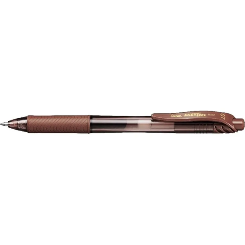 Pentel EnerGelX BL107-EX 0,7mm barna zselés rollertoll Pentel EnerGelX BL107-EX 0,7mm barna zselés rollertoll