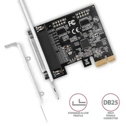Axagon 1x Párhuzamos port bővítő kártya PCIe (PCEA-P1N)