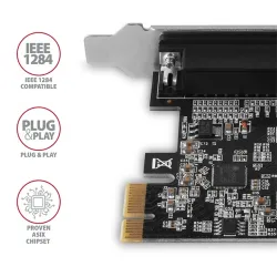 Axagon 1x Párhuzamos port bővítő kártya PCIe (PCEA-P1N)